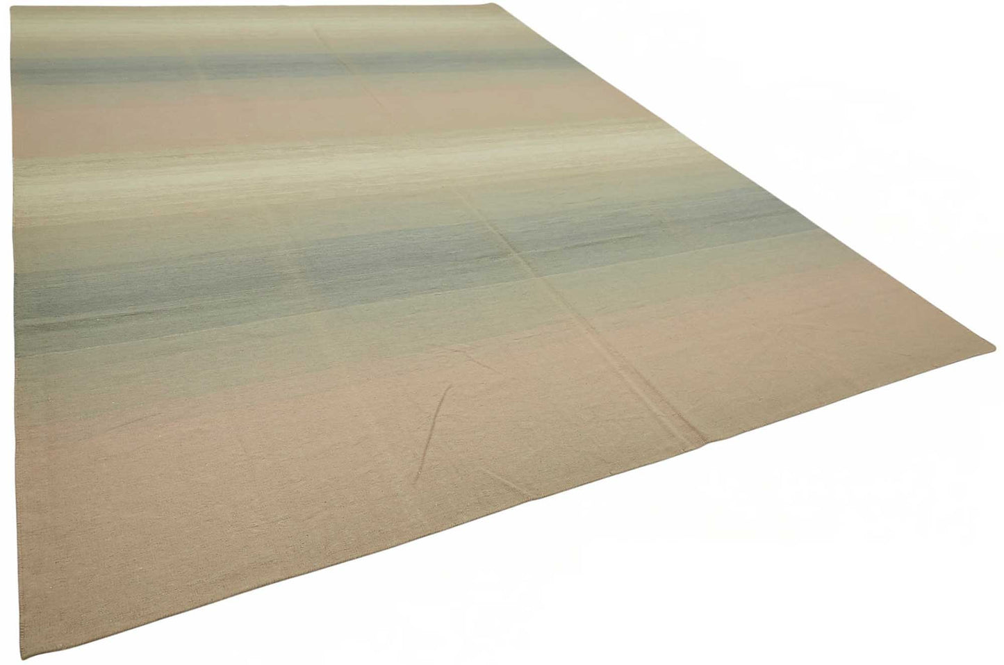 10x14 Contemporary Striped Dhurrie Kilim Rug - 48891