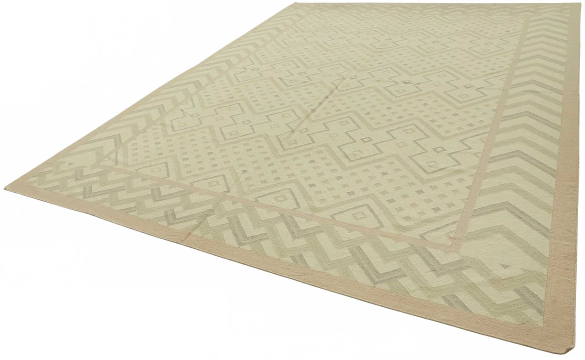 10x13 Geometric Dhurrie Kilim Rug - 48892