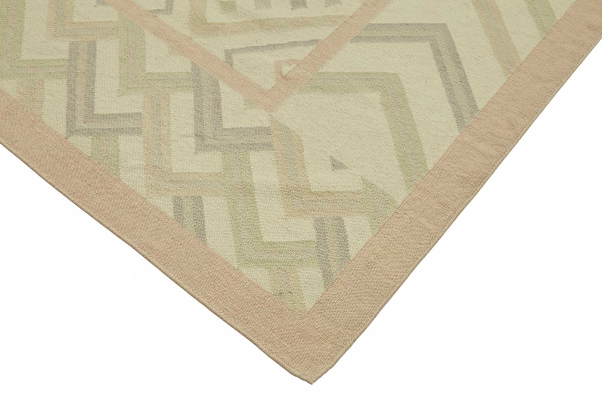 10x13 Geometric Dhurrie Kilim Rug - 48892