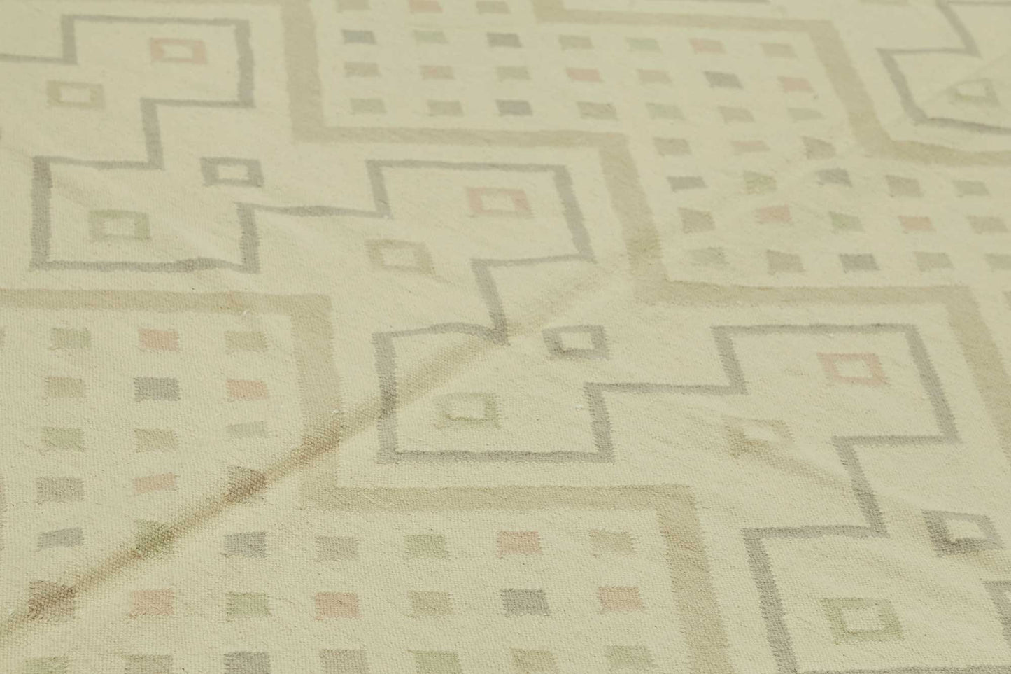10x13 Geometric Dhurrie Kilim Rug - 48892