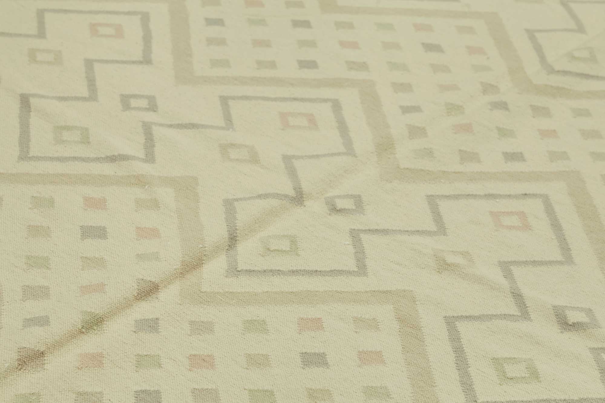 10x13 Geometric Dhurrie Kilim Rug - 48892