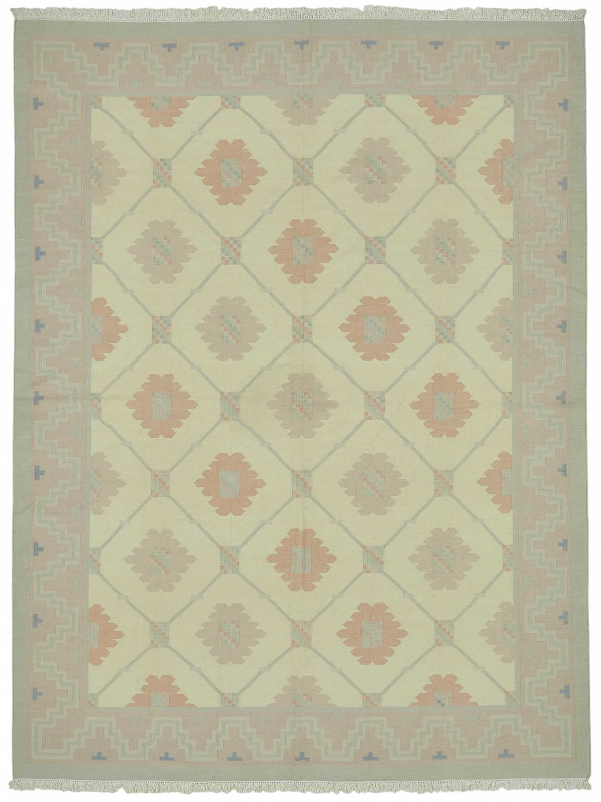 9x12 Geometric Dhurrie Kilim Rug - 48893