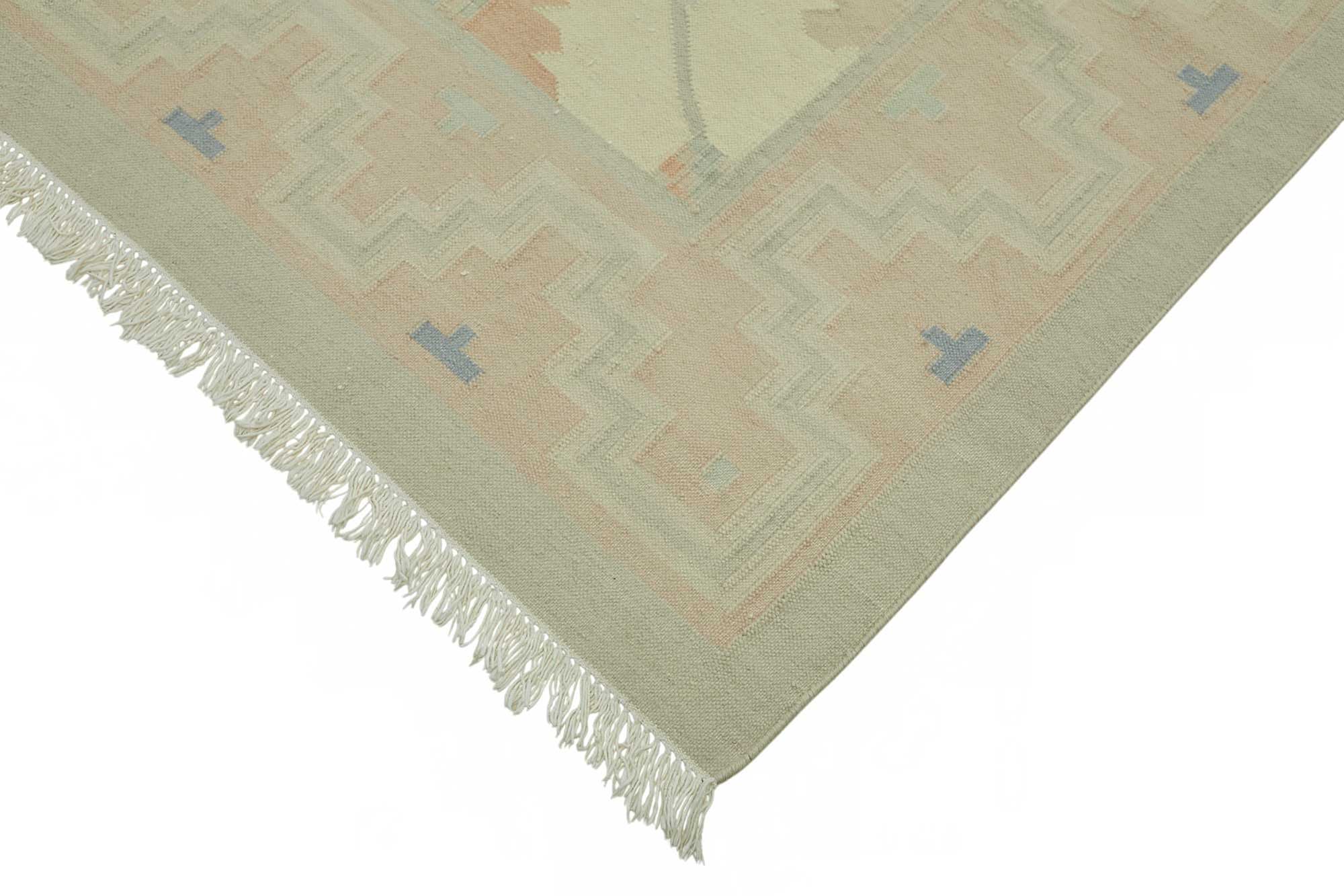 9x12 Geometric Dhurrie Kilim Rug - 48893