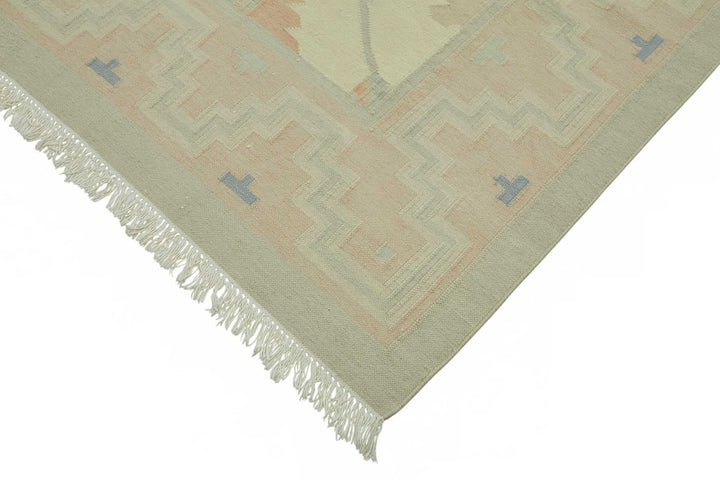 9x12 Geometric Dhurrie Kilim Rug - 48893