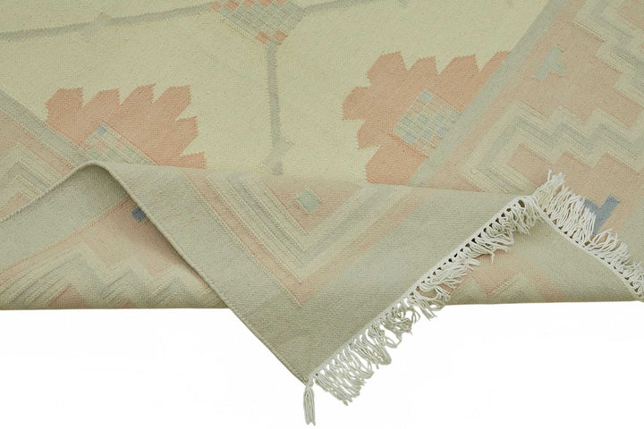 9x12 Geometric Dhurrie Kilim Rug - 48893