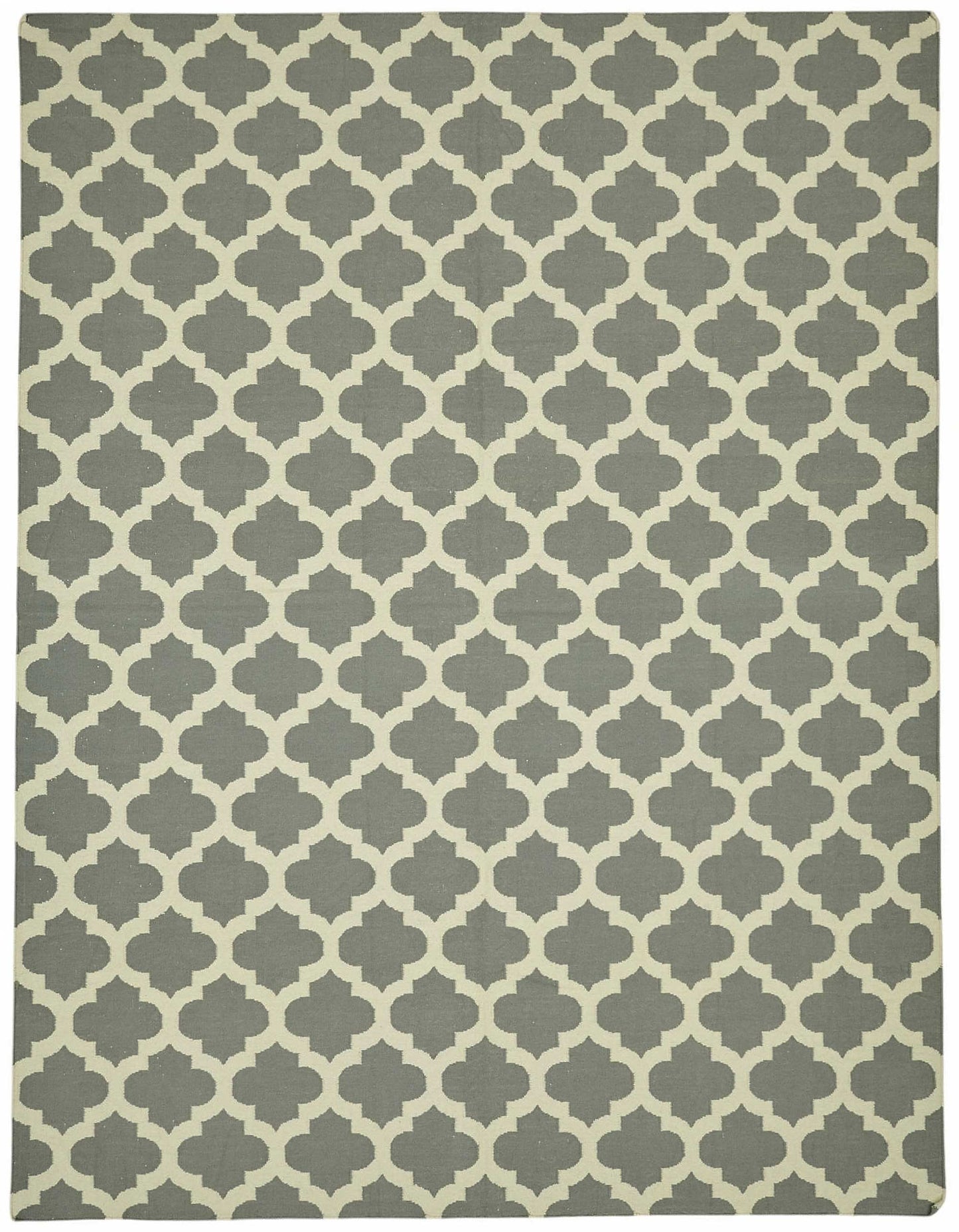 9x12 Geometric Dhurrie Kilim Rug - 48894