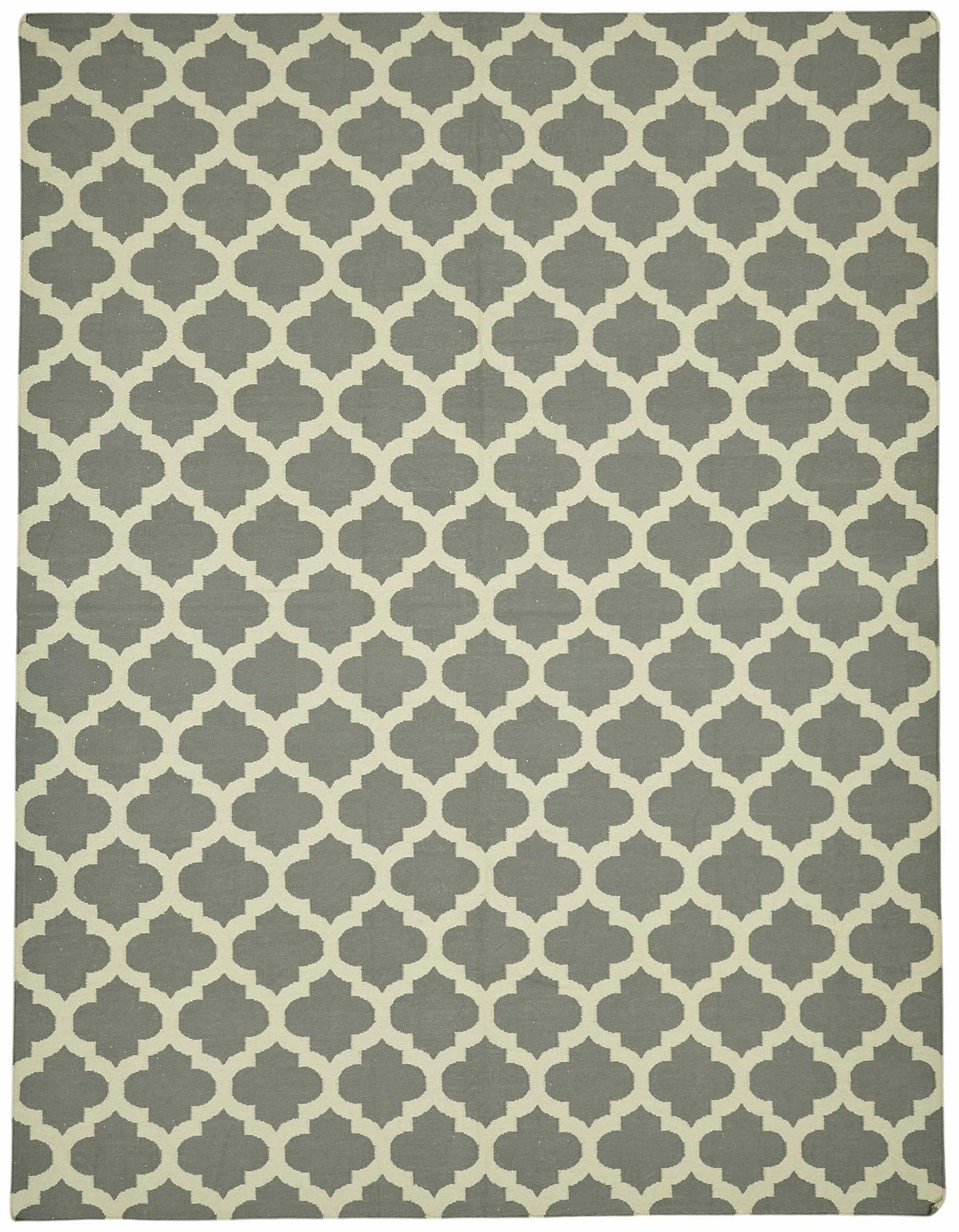9x12 Geometric Dhurrie Kilim Rug - 48894