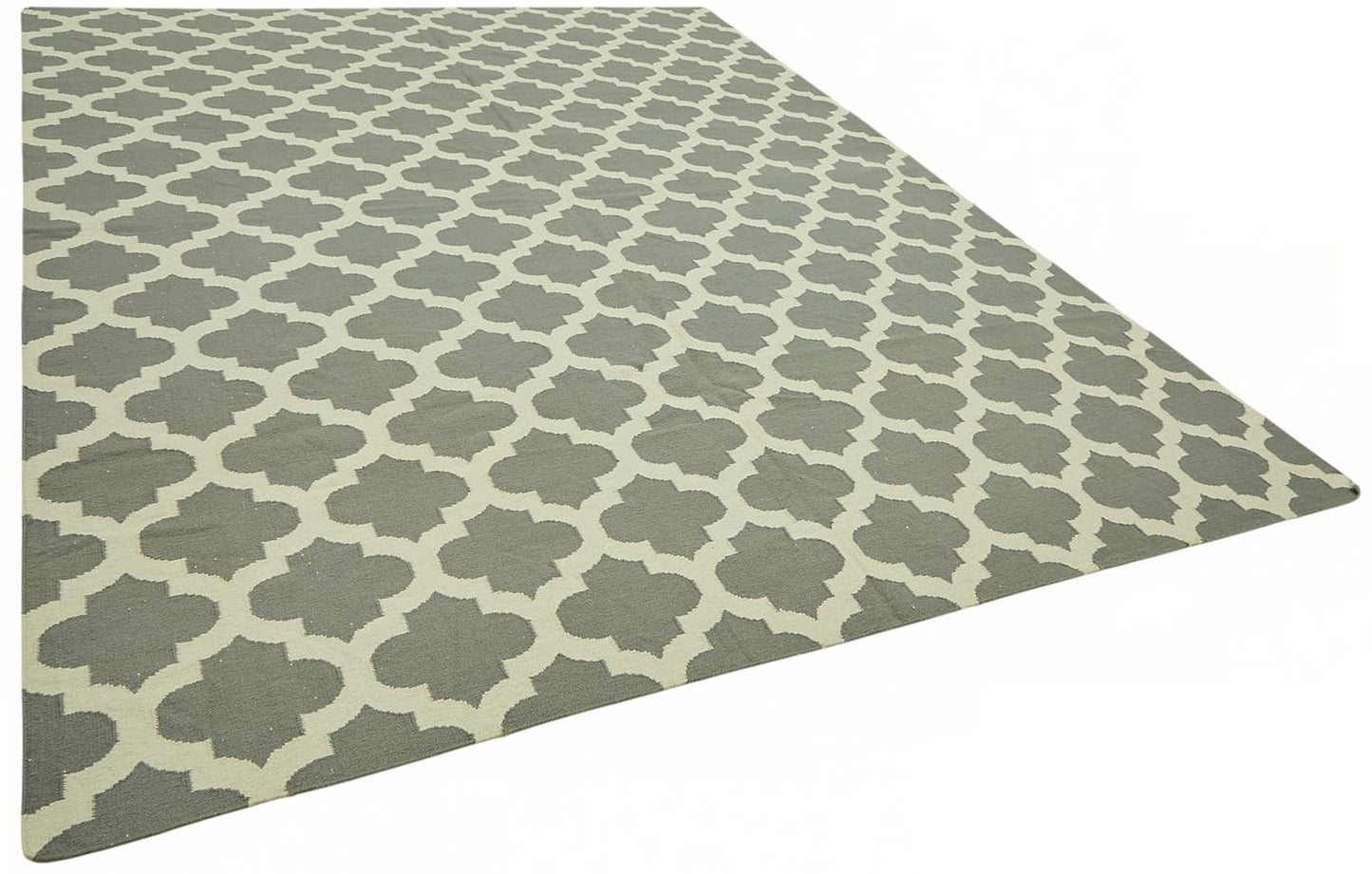 9x12 Geometric Dhurrie Kilim Rug - 48894