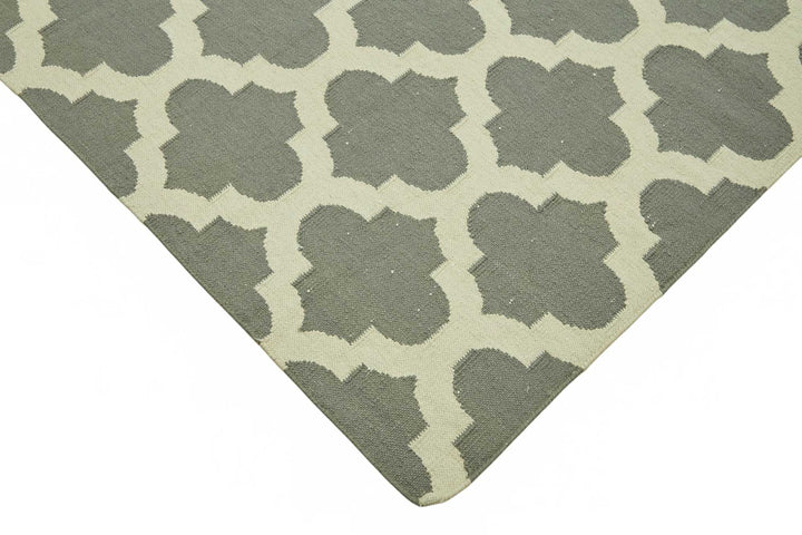 9x12 Geometric Dhurrie Kilim Rug - 48894
