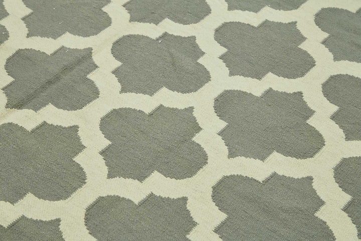 9x12 Geometric Dhurrie Kilim Rug - 48894