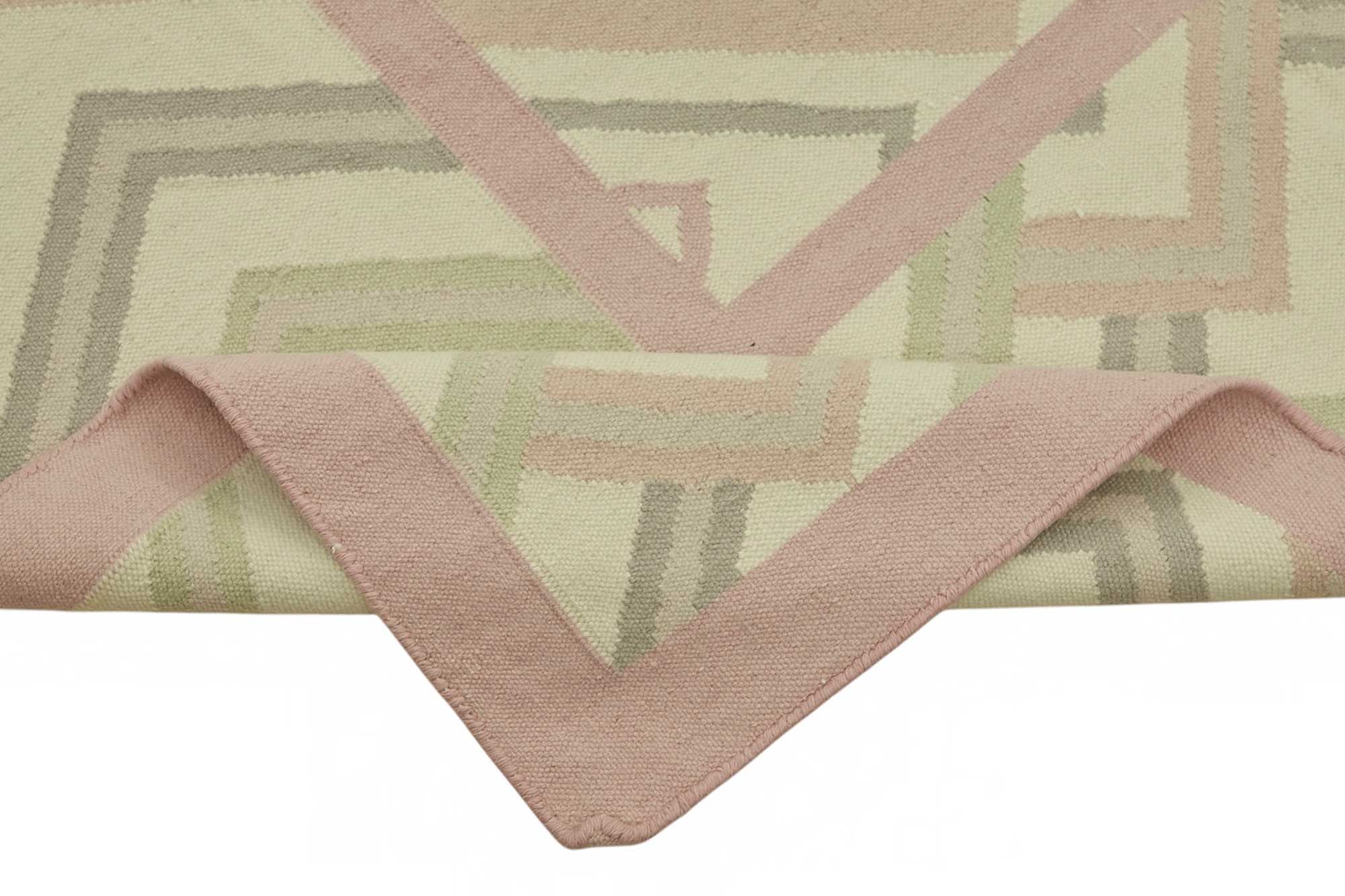 10x13 Geometric Dhurrie Kilim Rug - 48895