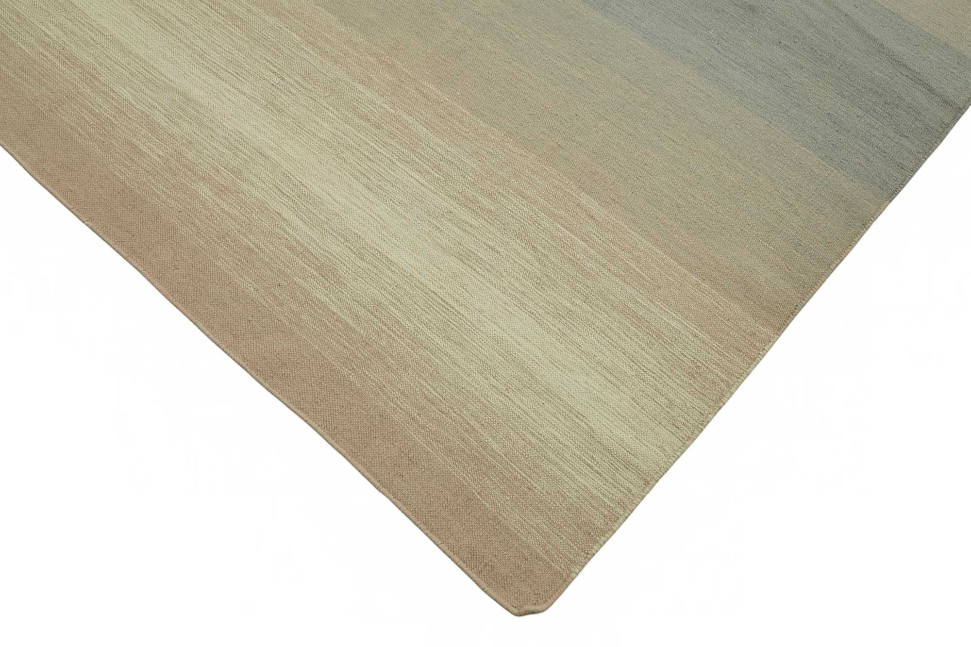 9x12 Modern Striped Dhurrie Kilim Rug - 48896