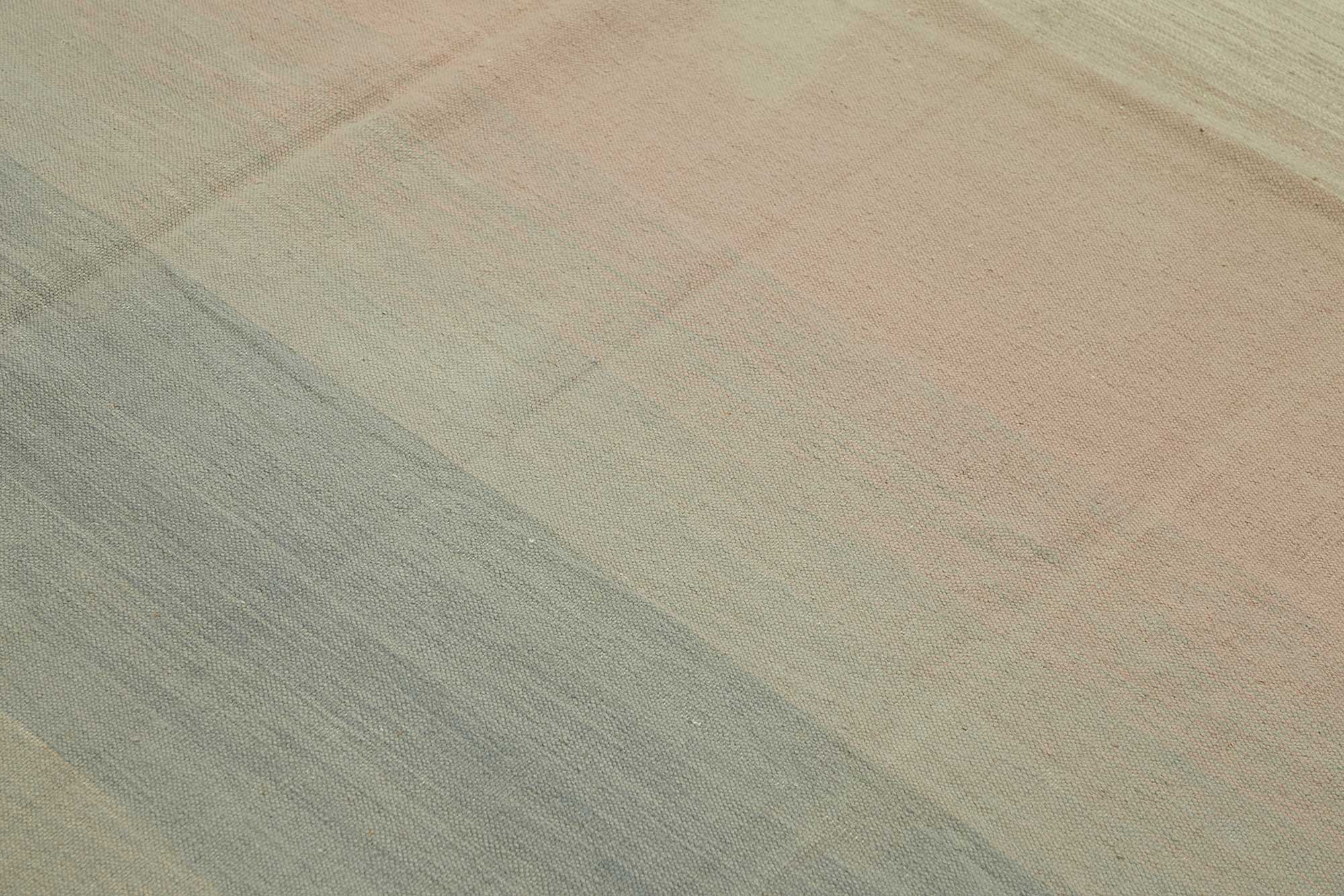 9x12 Modern Striped Dhurrie Kilim Rug - 48896