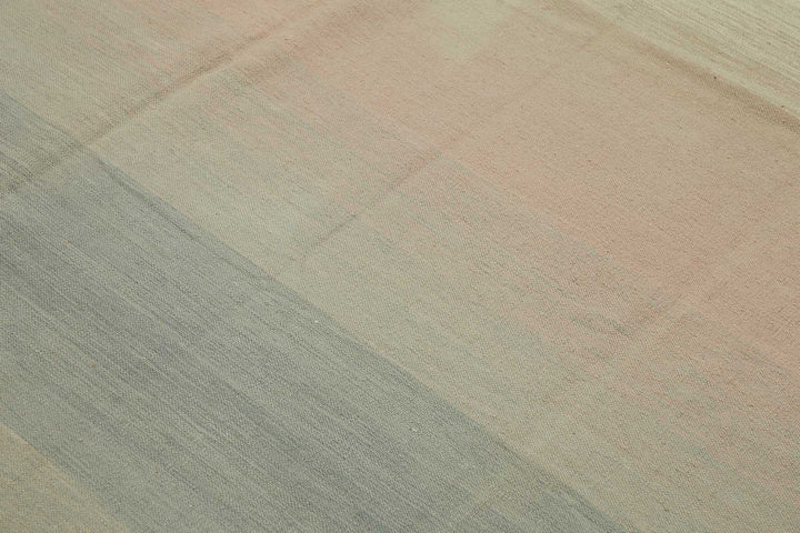 9x12 Modern Striped Dhurrie Kilim Rug - 48896