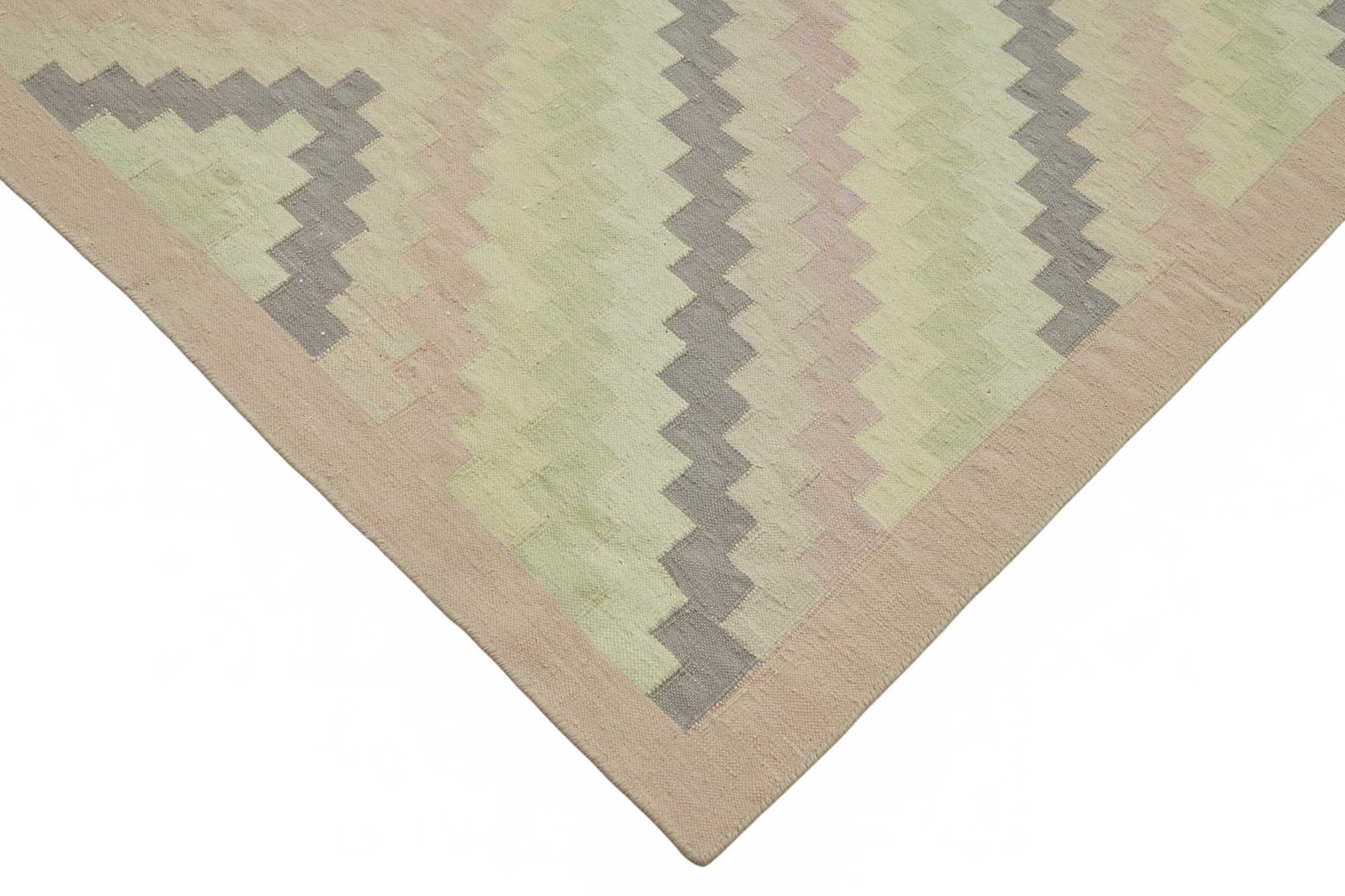 10x14 Geometric Dhurrie Kilim Rug - 48897