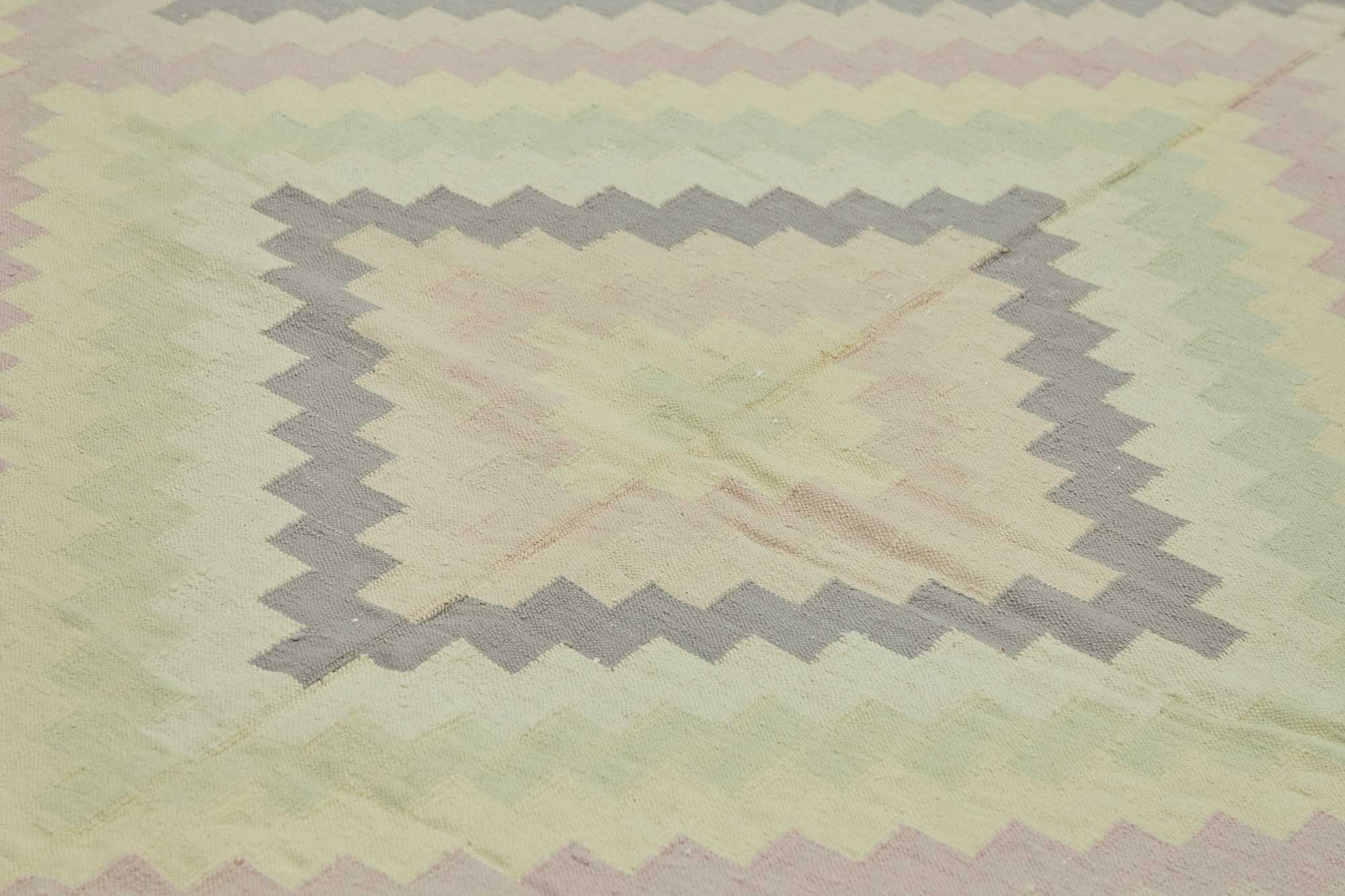 10x14 Geometric Dhurrie Kilim Rug - 48897