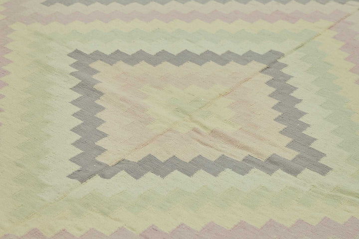 10x14 Geometric Dhurrie Kilim Rug - 48897
