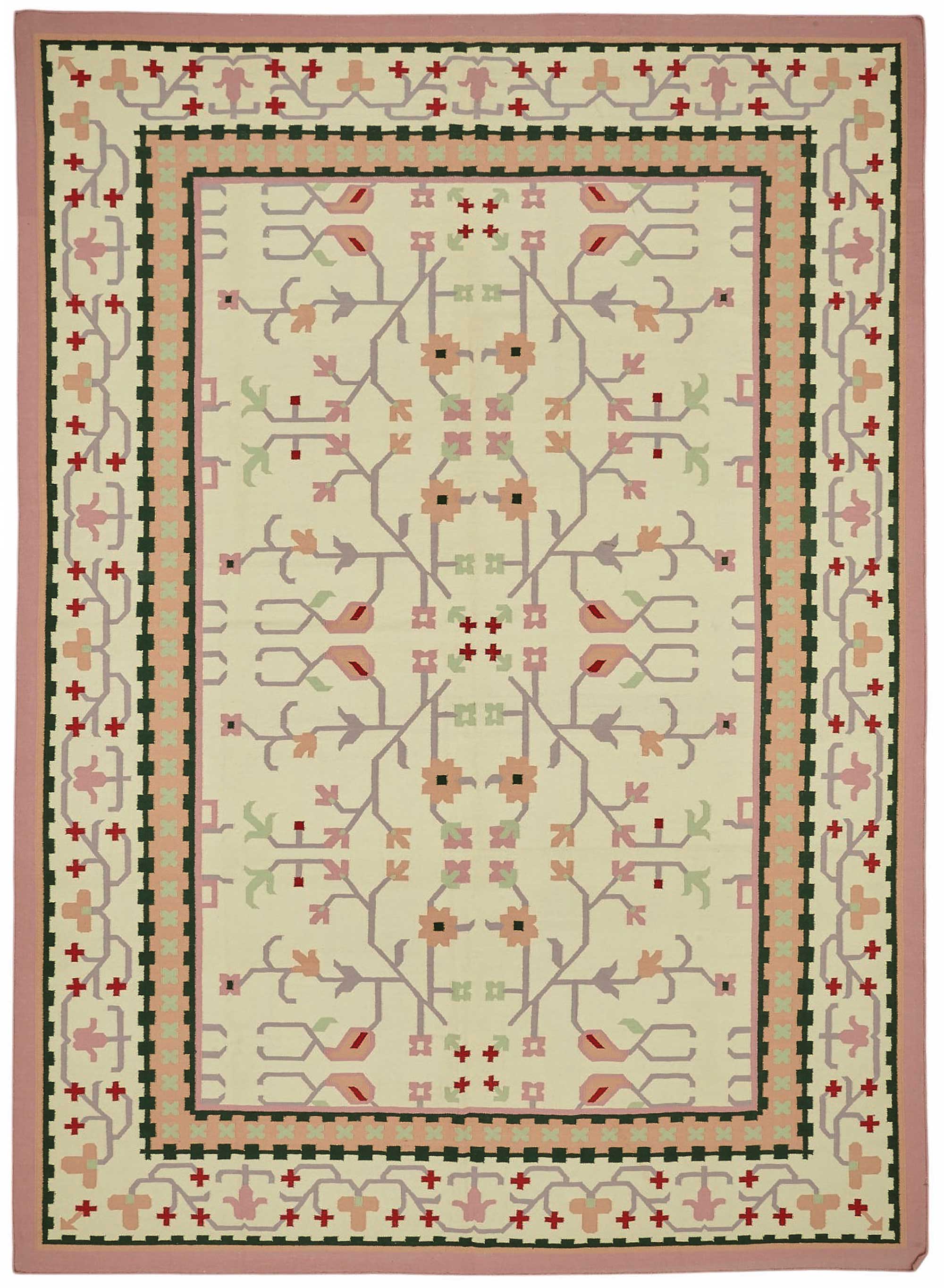10x14 Geometric Dhurrie Kilim Rug - 48899