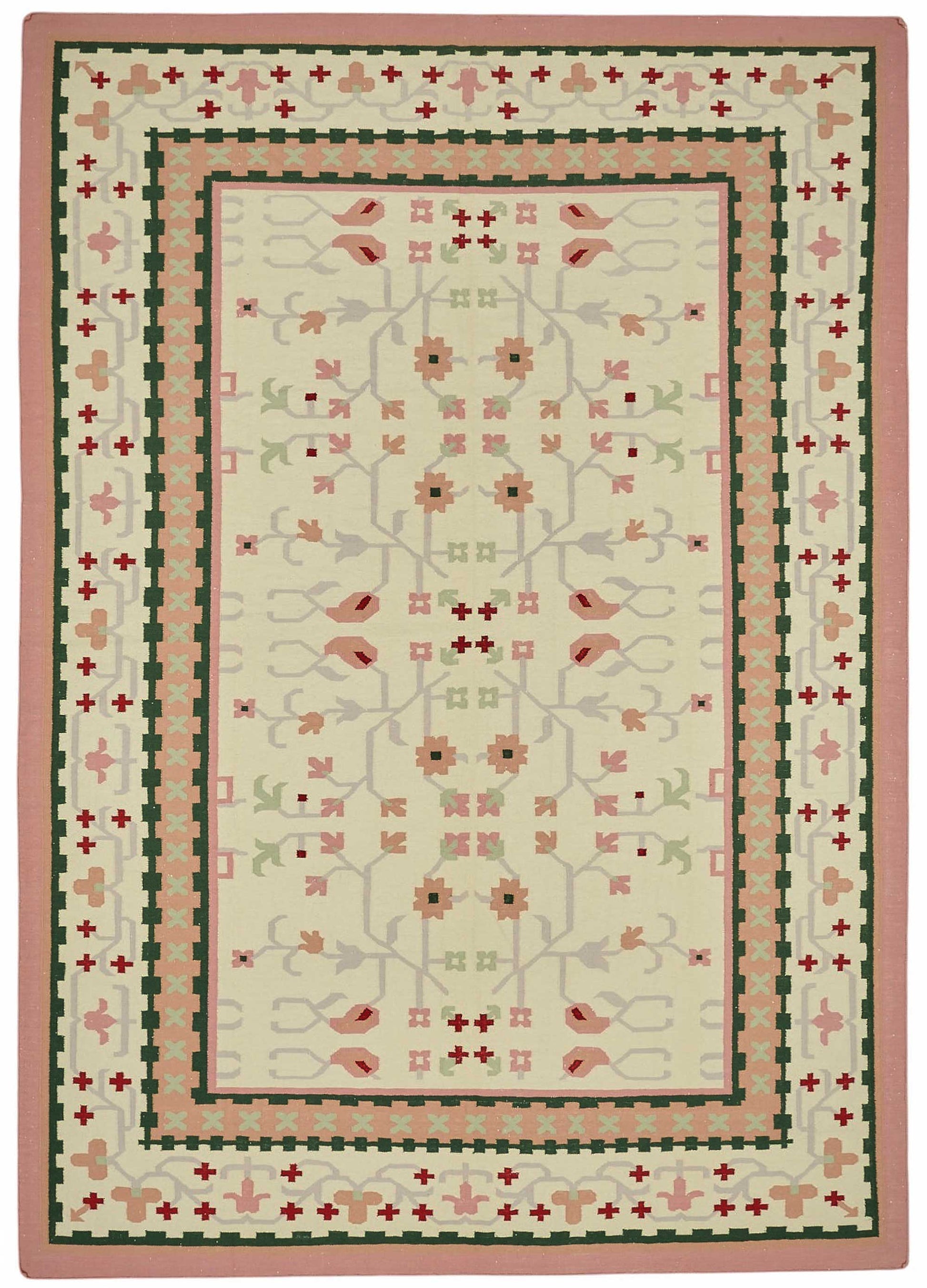 10x14 Tribal Dhurrie Kilim Rug - 48900
