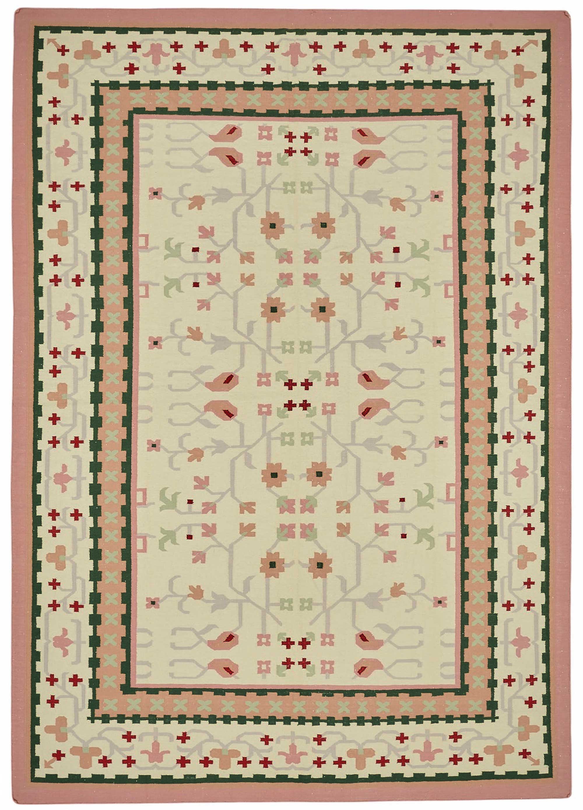 10x14 Tribal Dhurrie Kilim Rug - 48900
