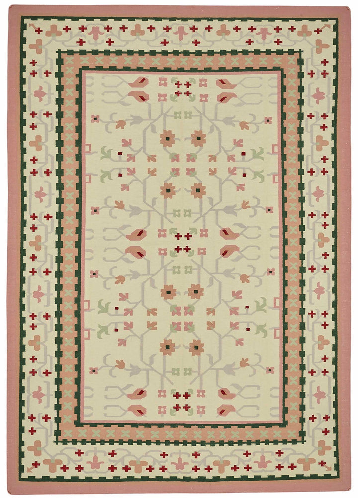 10x14 Tribal Dhurrie Kilim Rug - 48900
