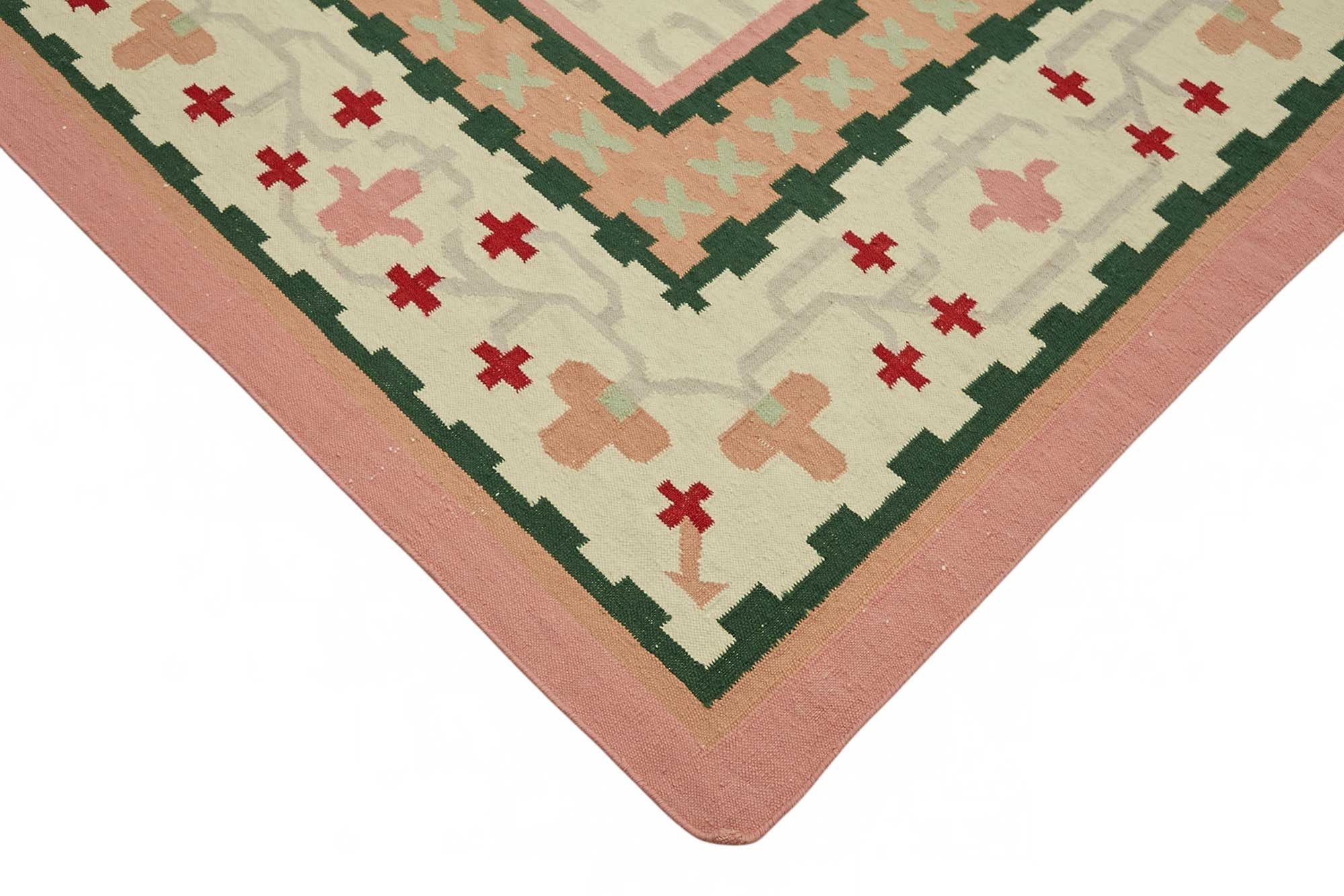 10x14 Tribal Dhurrie Kilim Rug - 48900