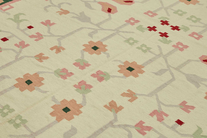 10x14 Tribal Dhurrie Kilim Rug - 48900