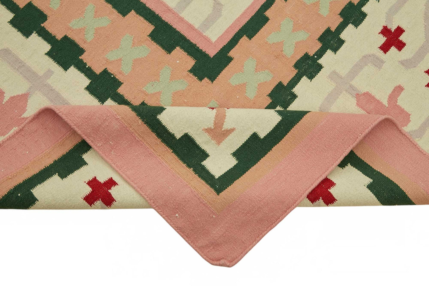10x14 Tribal Dhurrie Kilim Rug - 48900