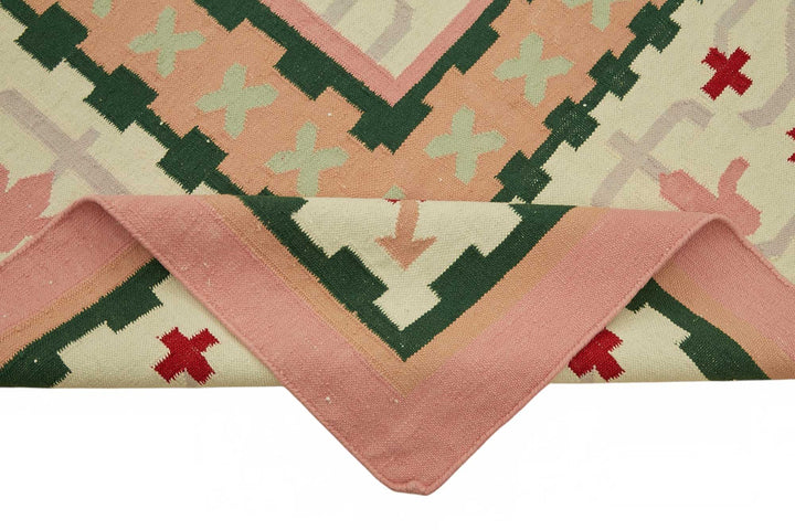 10x14 Tribal Dhurrie Kilim Rug - 48900