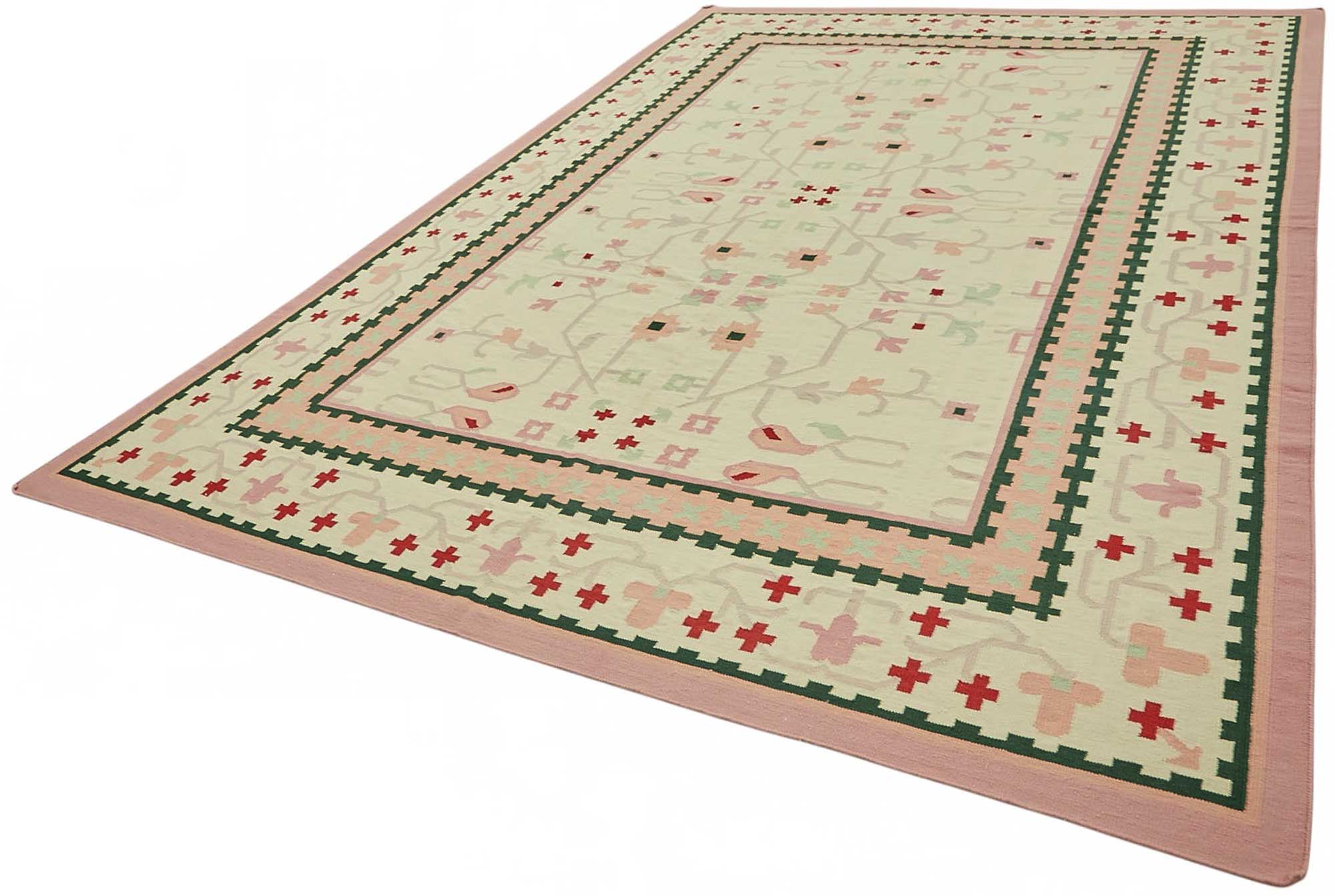 9x14 Tribal Dhurrie Kilim Rug - 48902