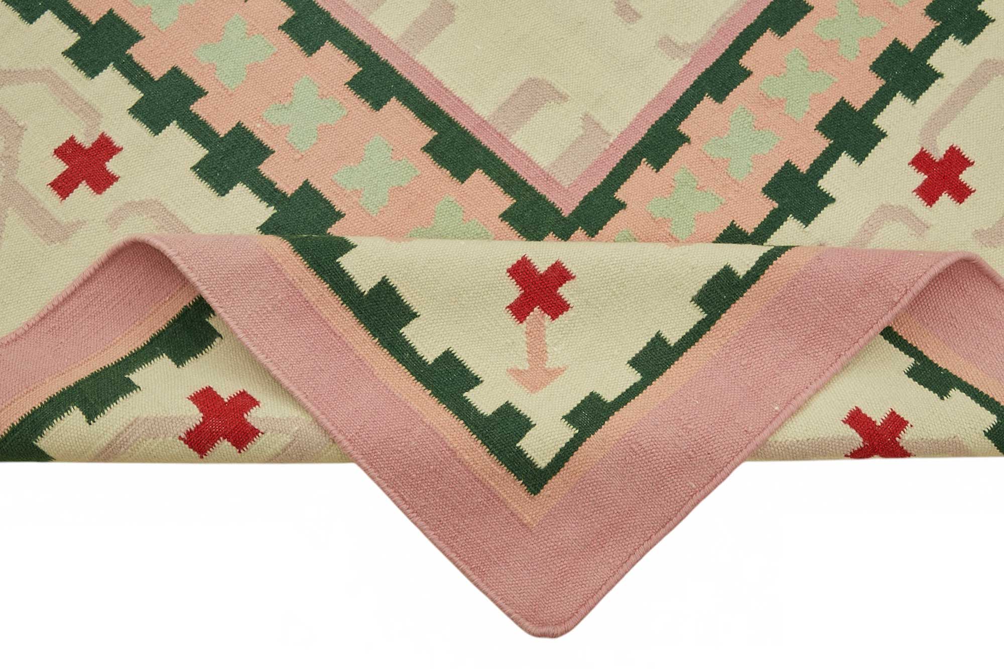 9x14 Tribal Dhurrie Kilim Rug - 48902