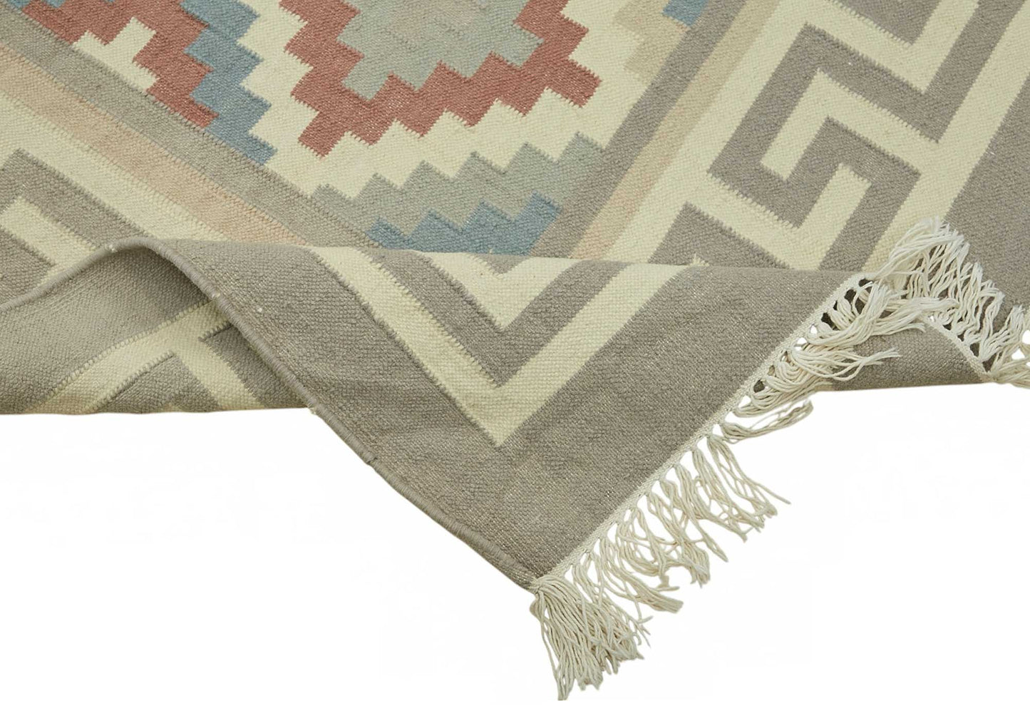 10x14 Hand-Woven Dhurrie Kilim Rug - 48903