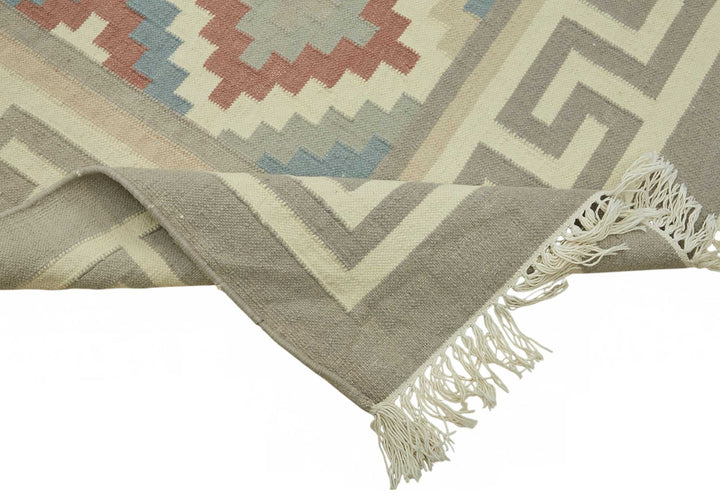 10x14 Hand-Woven Dhurrie Kilim Rug - 48903