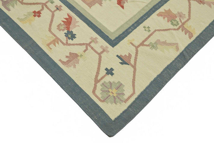 9x12 Handwoven Tribal Dhurrie Kilim Rug - 48904