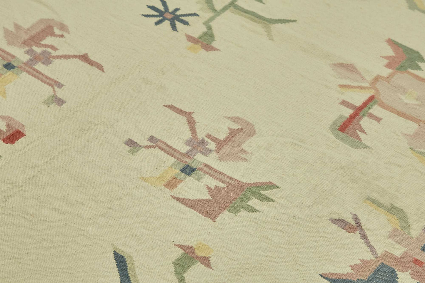 9x12 Handwoven Tribal Dhurrie Kilim Rug - 48904