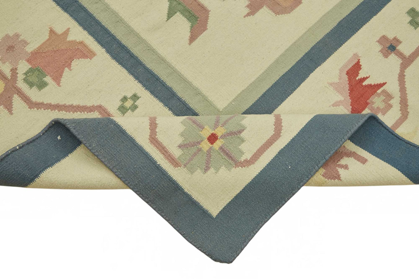 9x12 Handwoven Tribal Dhurrie Kilim Rug - 48904