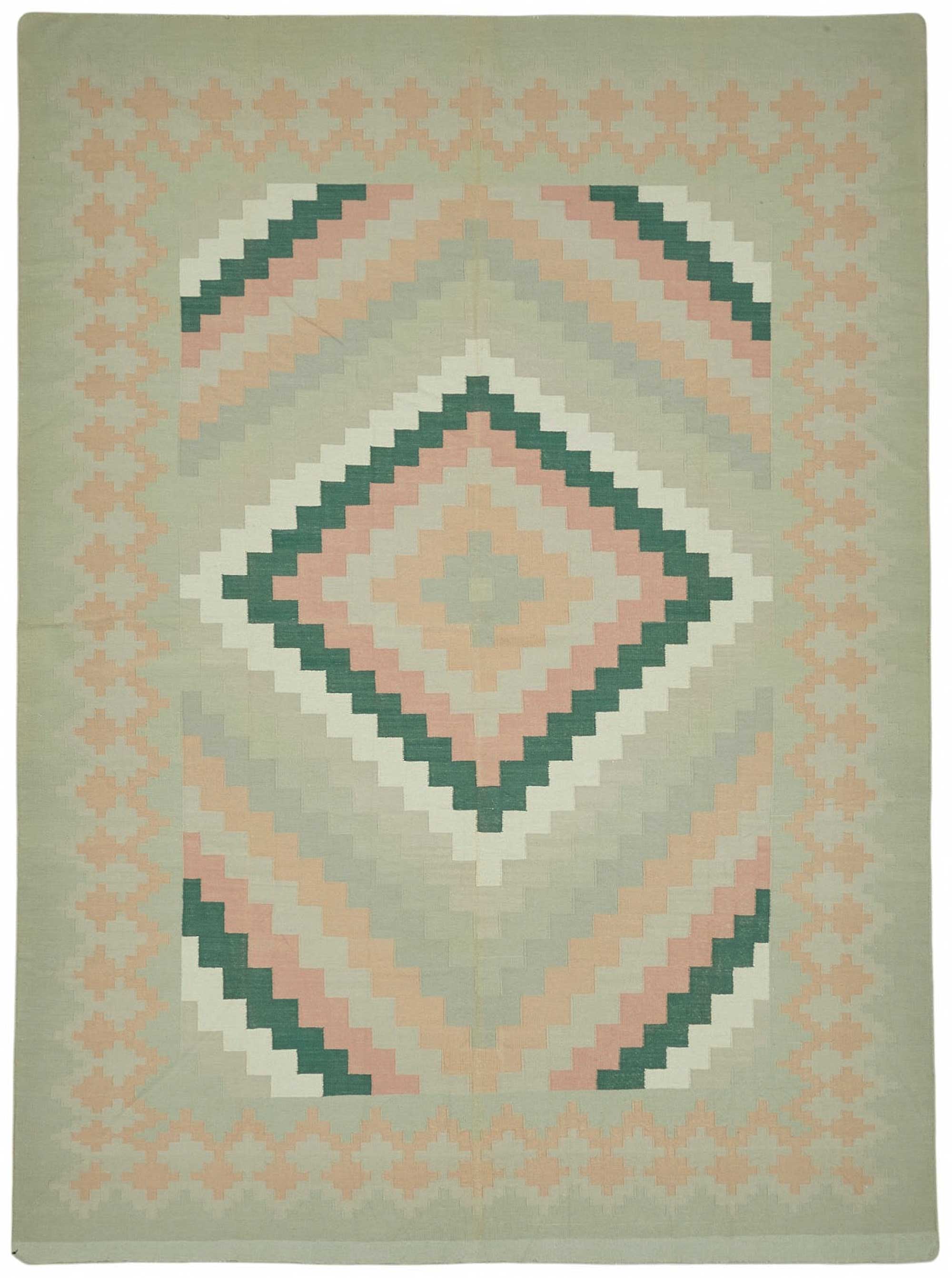 10x13 Geometric Dhurrie Kilim Rug - 48905