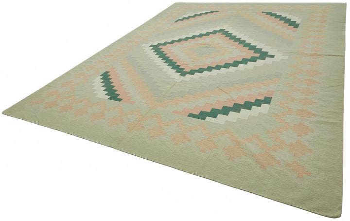 10x13 Geometric Dhurrie Kilim Rug - 48905