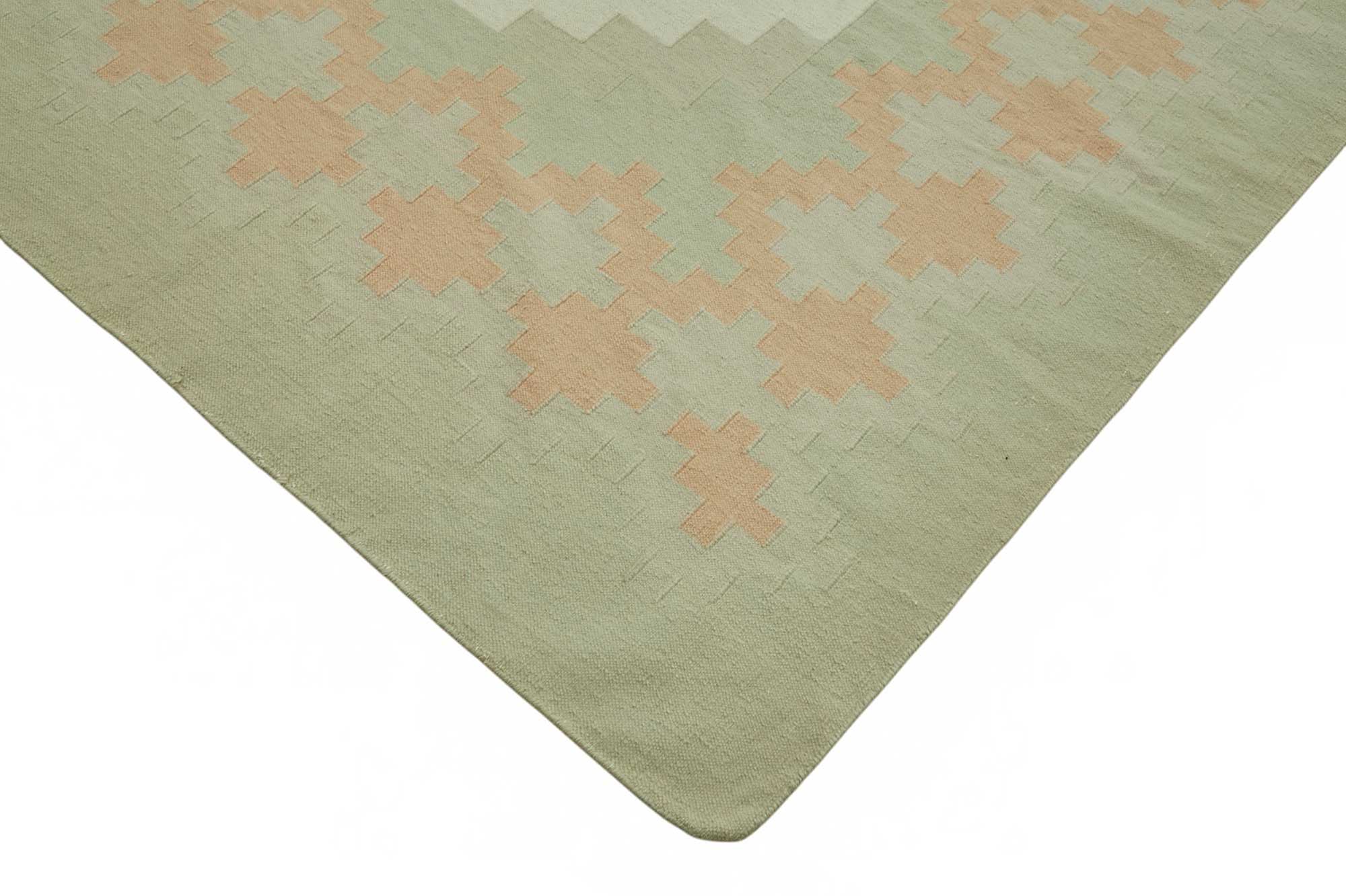 10x13 Geometric Dhurrie Kilim Rug - 48905