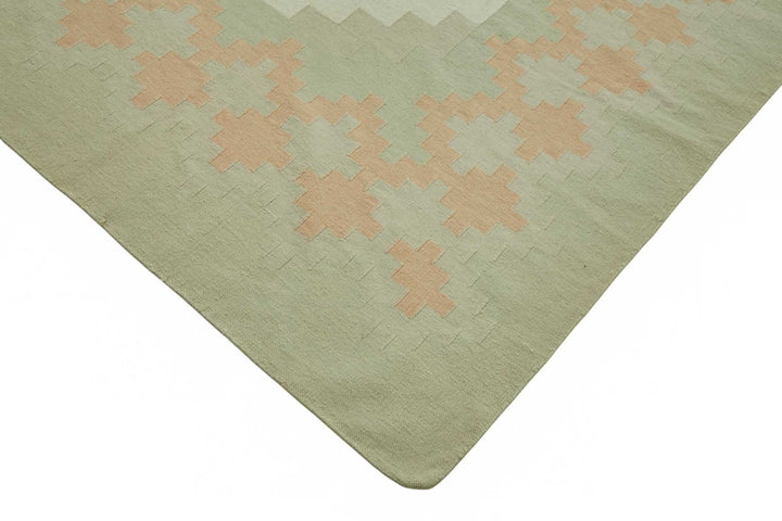 10x13 Geometric Dhurrie Kilim Rug - 48905