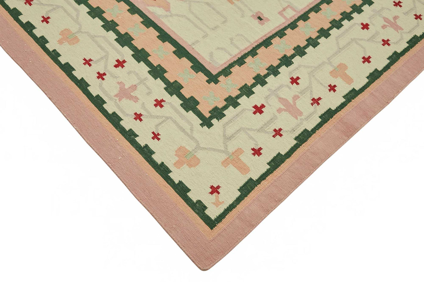 8x10 Handwoven Tribal Dhurrie Kilim Rug - 48907