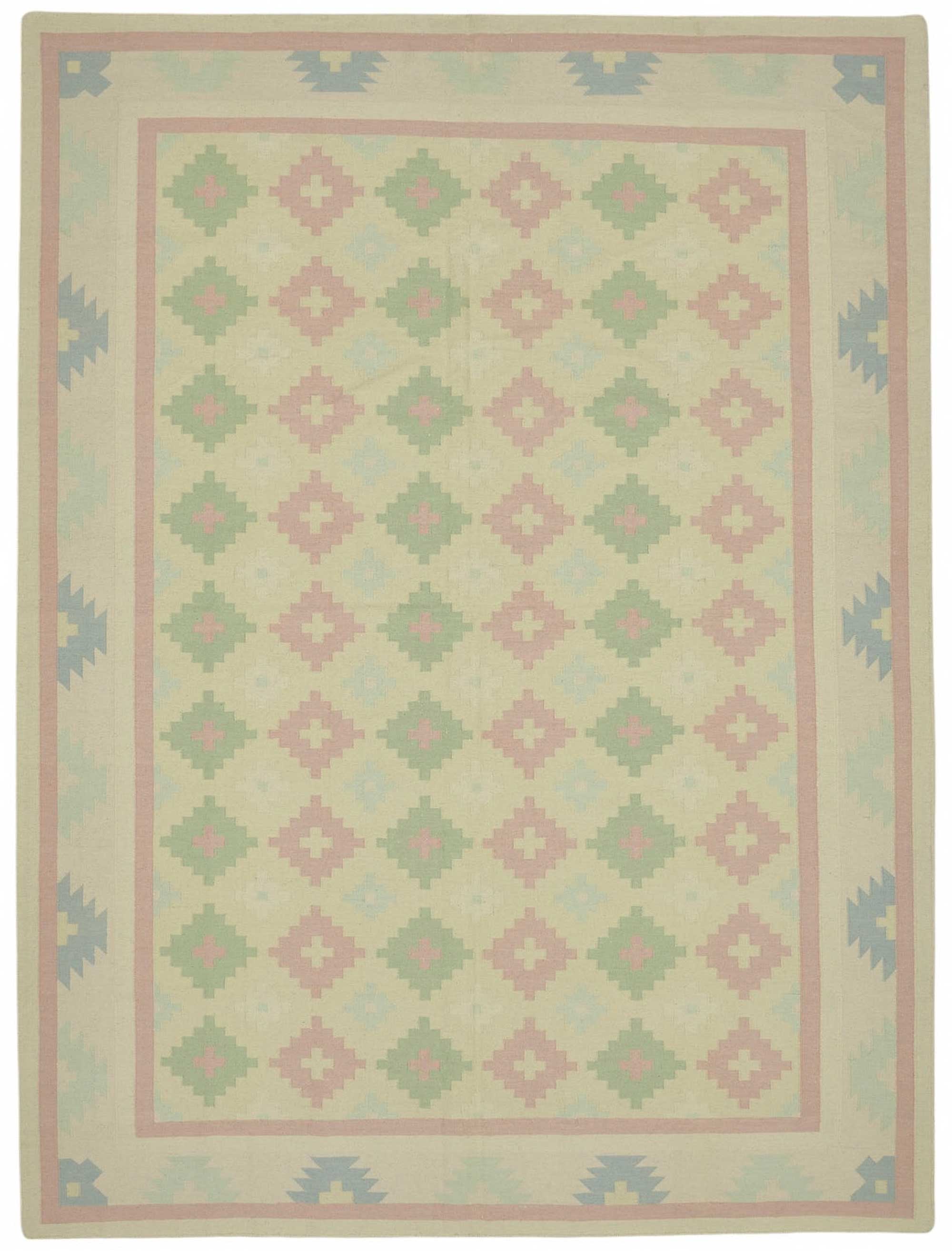 9x12 Geometric Dhurrie Kilim Rug - 48908