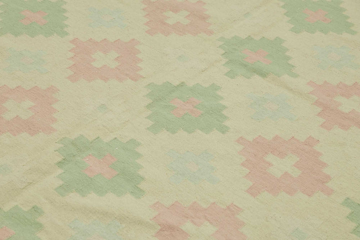 9x12 Geometric Dhurrie Kilim Rug - 48908