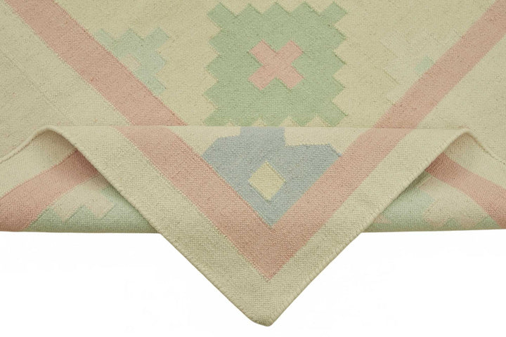 9x12 Geometric Dhurrie Kilim Rug - 48908