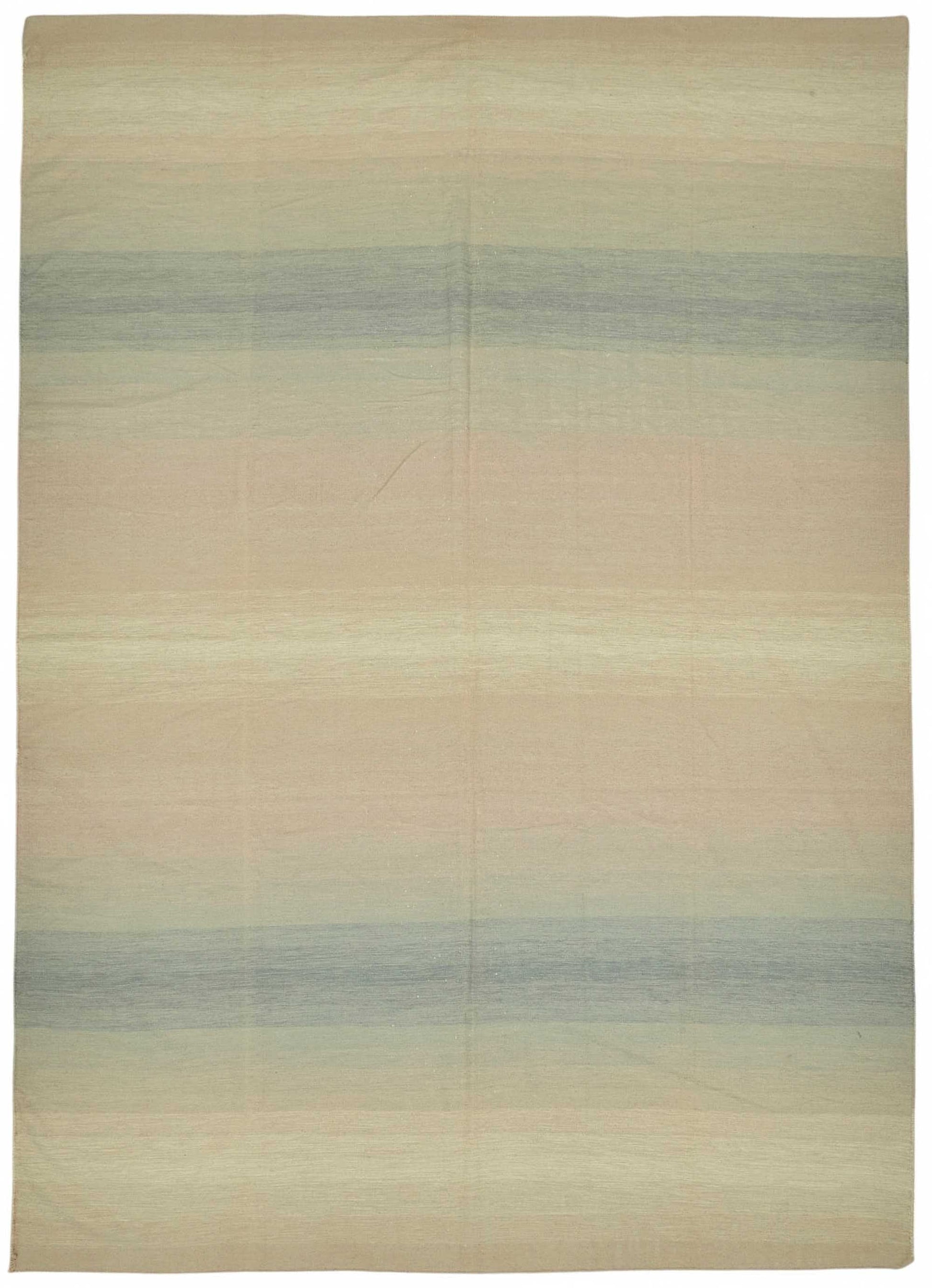 10x13 Contemporary Striped Dhurrie Kilim Rug - 48909