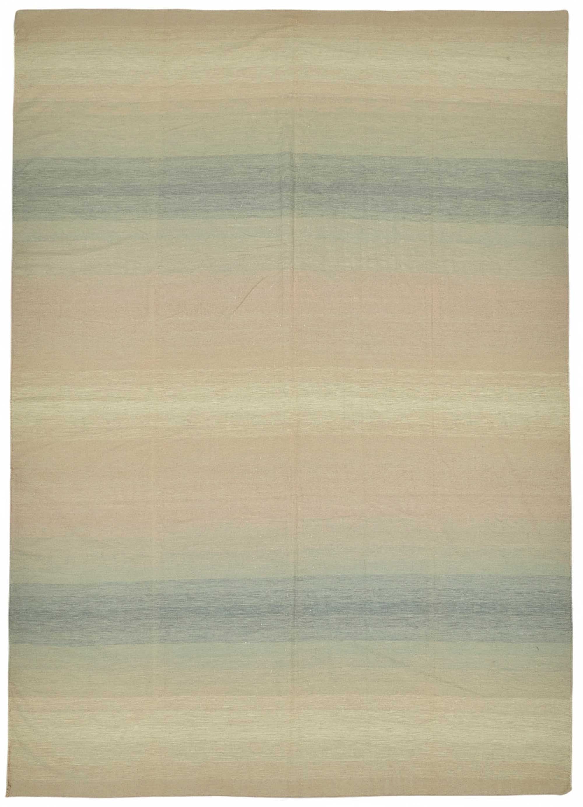 10x13 Contemporary Striped Dhurrie Kilim Rug - 48909