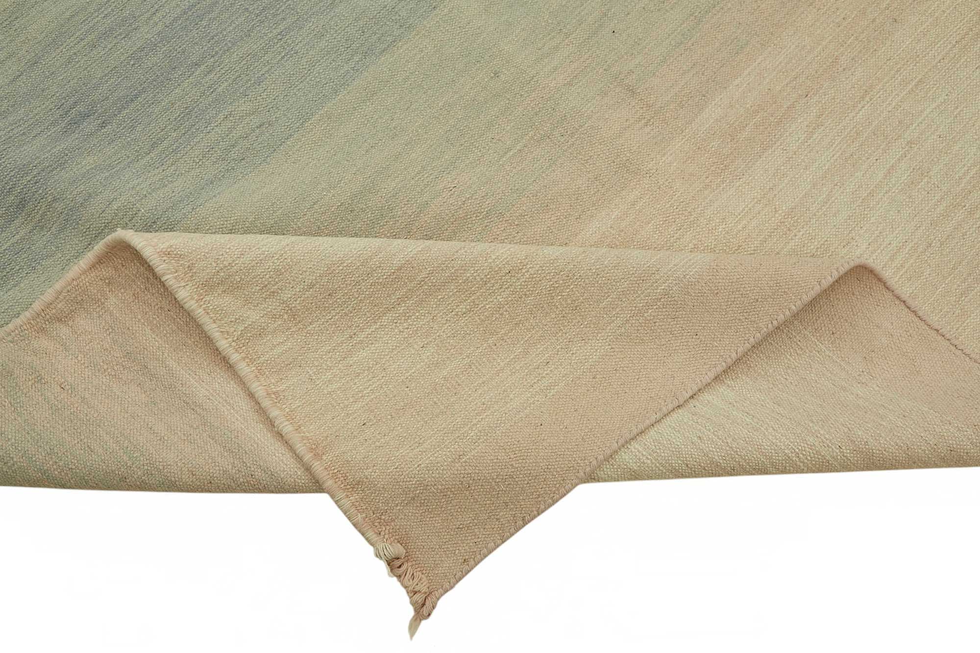 10x13 Contemporary Striped Dhurrie Kilim Rug - 48909