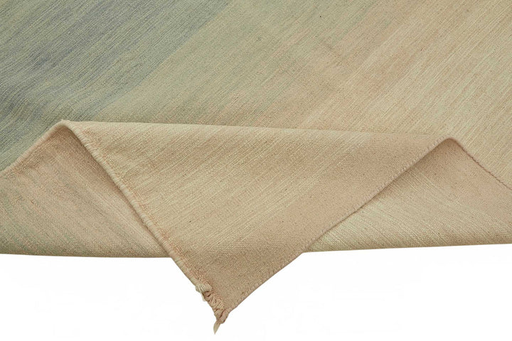 10x13 Contemporary Striped Dhurrie Kilim Rug - 48909