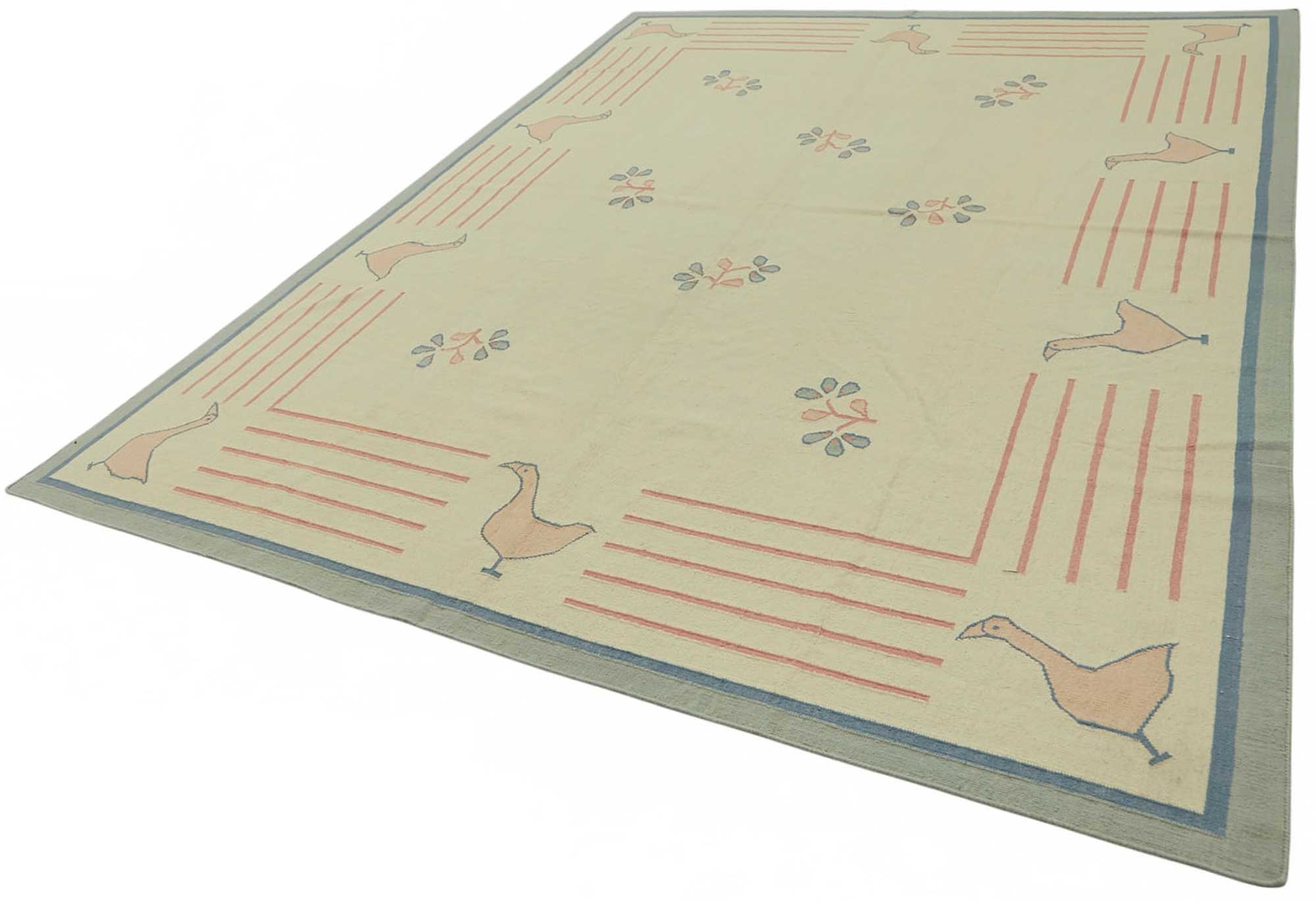 9x12 Handwoven Tribal Dhurrie Kilim Rug - 48910