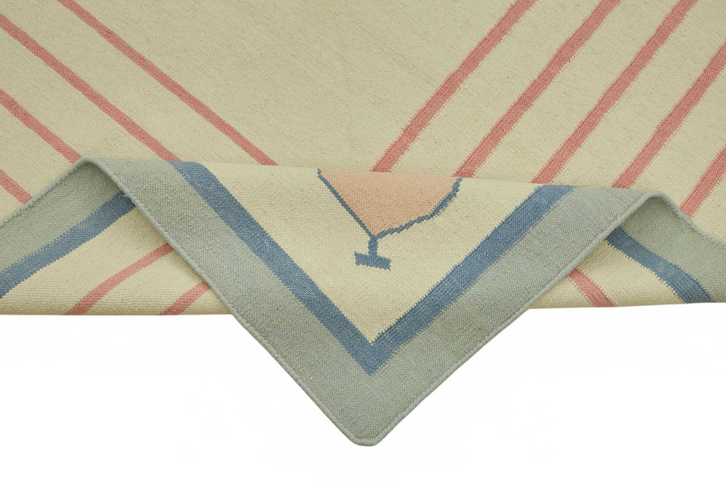 9x12 Handwoven Tribal Dhurrie Kilim Rug - 48910